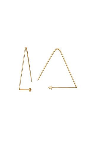 Equilateral Hoops Gold