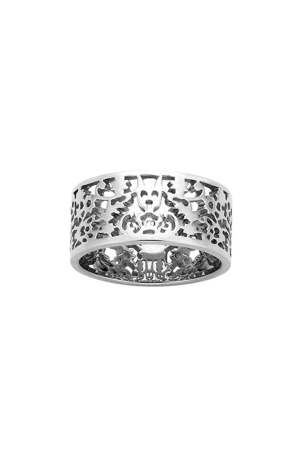 Filigree Band Silver 9mm