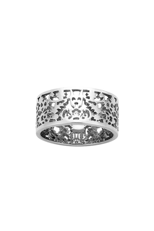 Filigree Band Silver 9mm