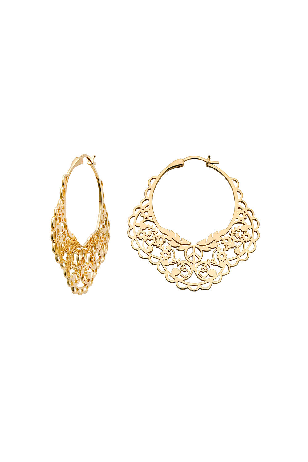 Filigree Hoops Gold