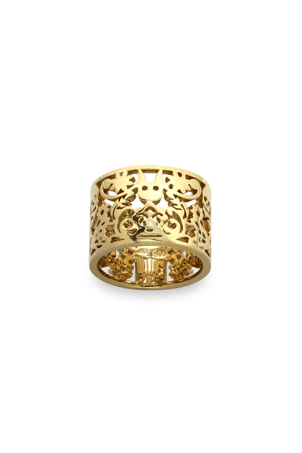 Filigree Ring Gold 15mm