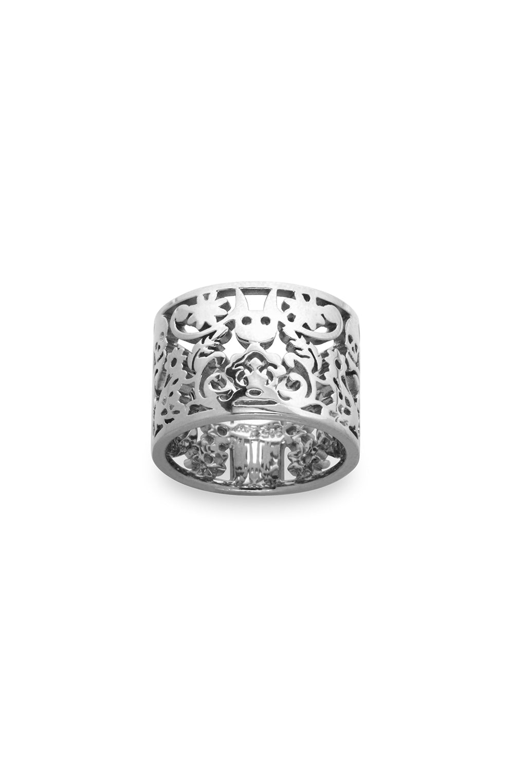 Filigree Ring Silver 15mm