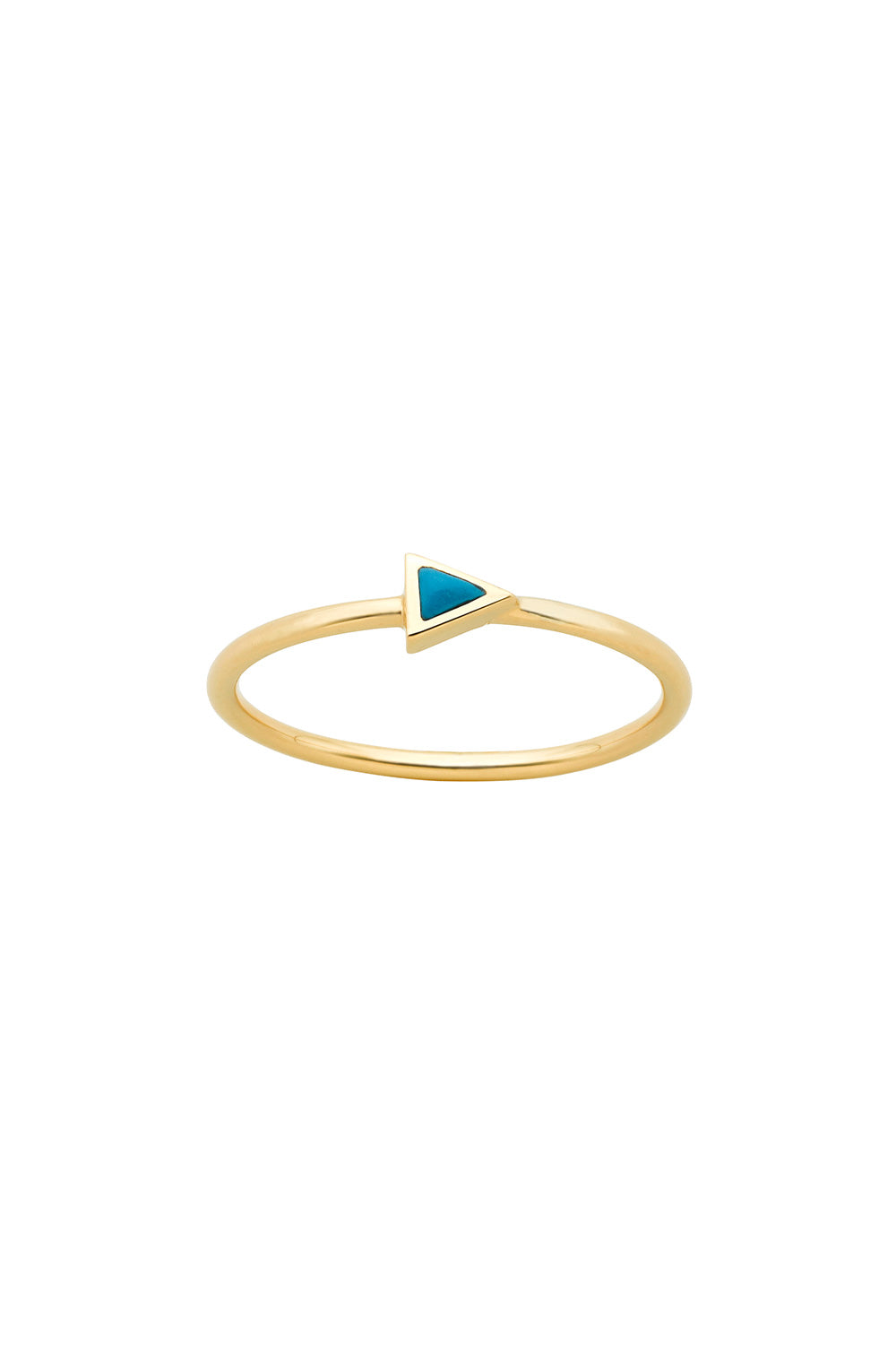 Fine Arrow Ring Gold Turquoise