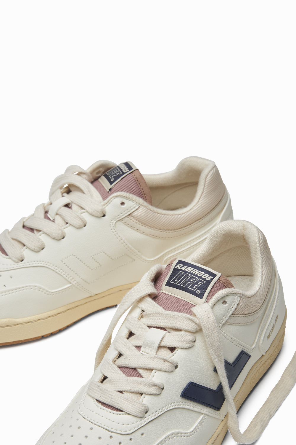 Retro 90s Sneakers Pearl/Navy/Caramel