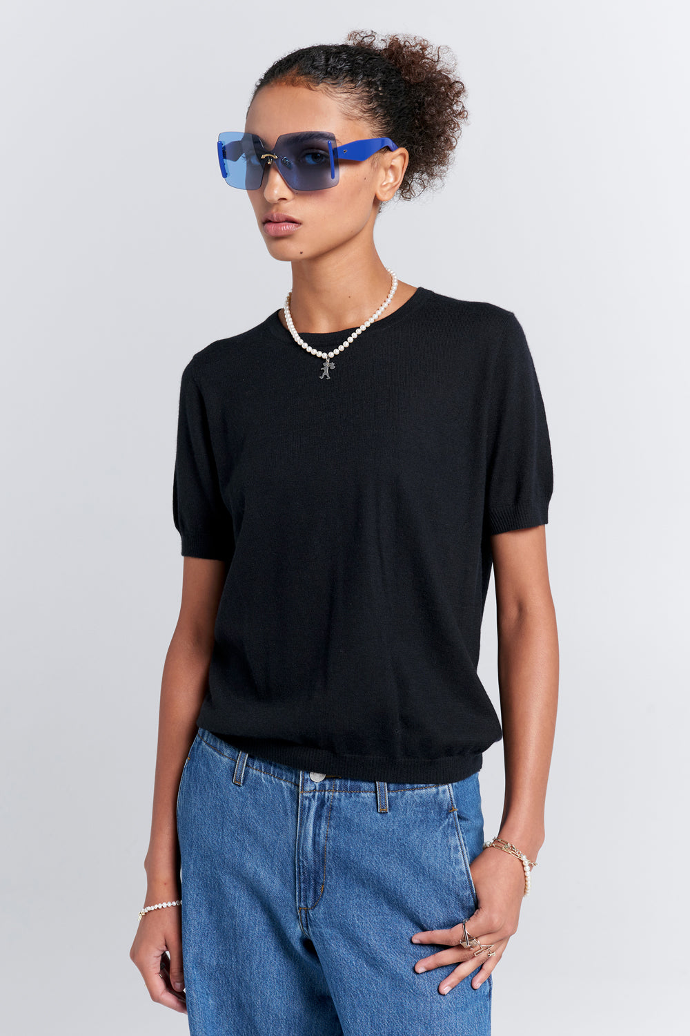 Fleur Cashmere T-Shirt