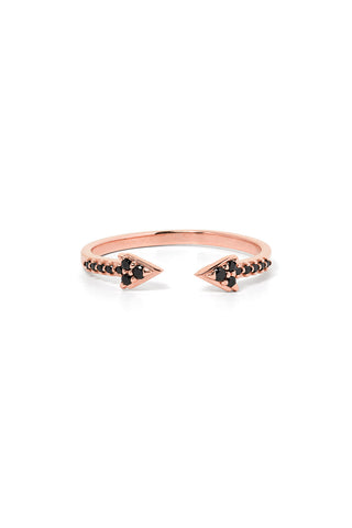 Forever Band, Rose Gold, Black Diamond