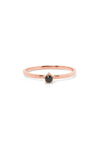 Forever Ring, Rose Gold, Black Diamond