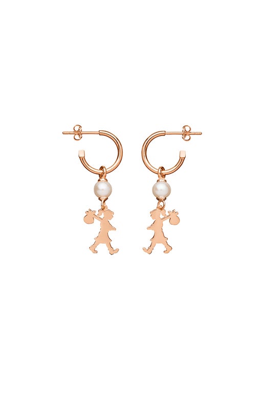 Girl with a Pearl Earrings Rose Gold