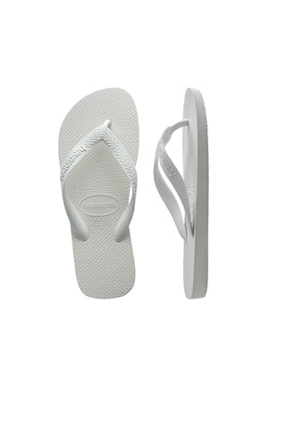 Top Flip Flops White