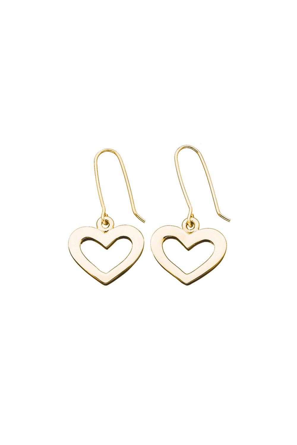 Heart Earrings Gold