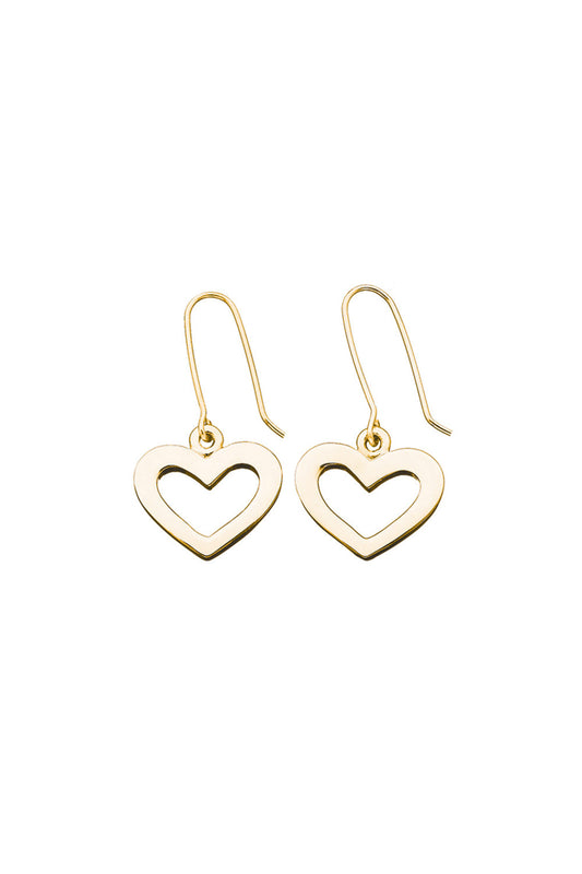 Heart Earrings Gold