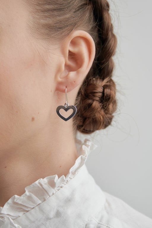 Heart Earrings Silver