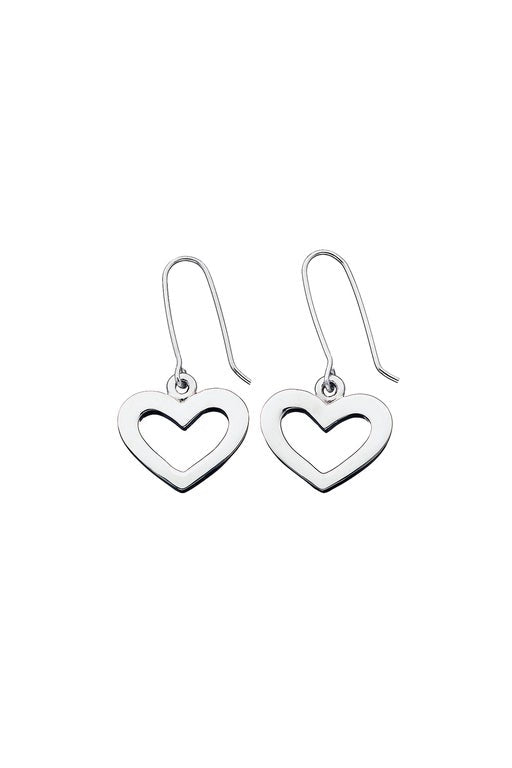 Heart Earrings Silver