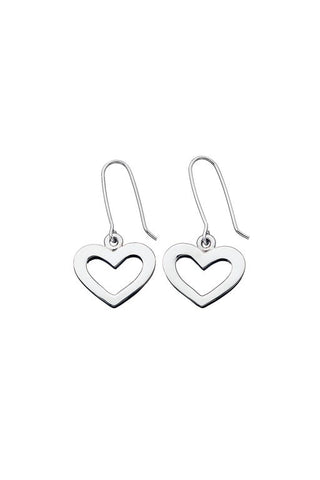 Heart Earrings Silver