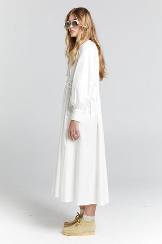 Hiruma Organic Cotton Shirt Dress Off-White