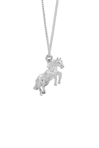 Horse Necklace Silver