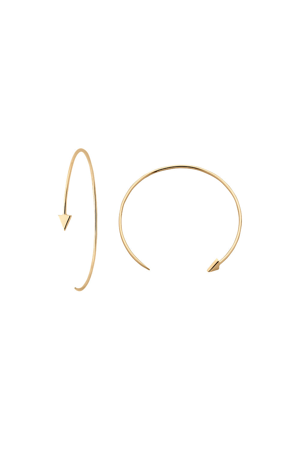 Kinetic Hoop Earrings Gold