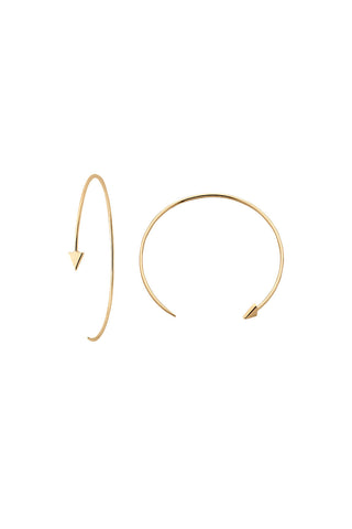 Kinetic Hoop Earrings Gold