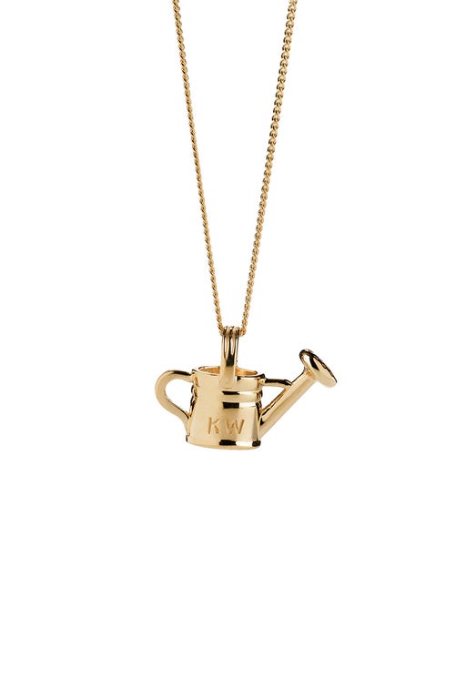 KW Watering Can Necklace Gold