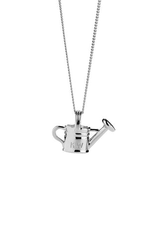 KW Watering Can Necklace Silver