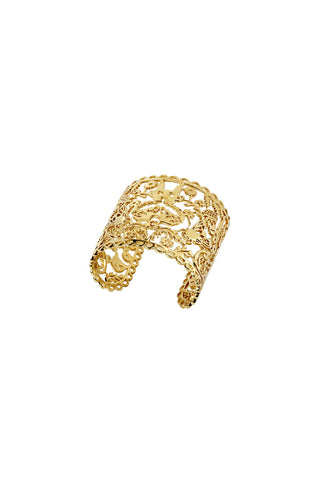 Large Filigree Cuff Gold