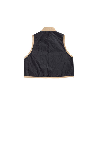 Lightweight Cropped Raydon Gilet Suffolk Navy