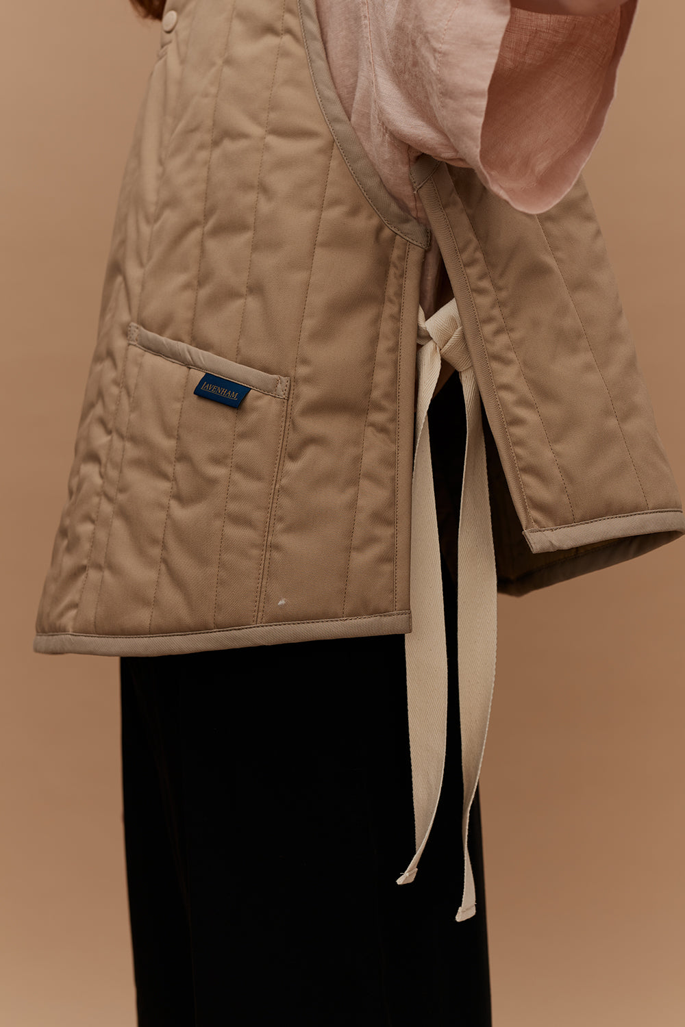 Pull Over Gilet Beige