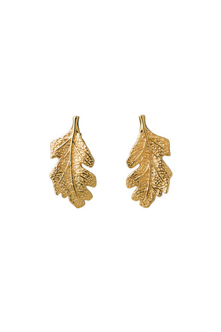 Leaf Studs Gold