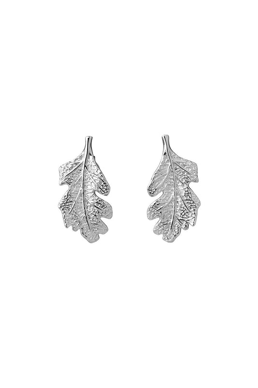 Leaf Studs Silver