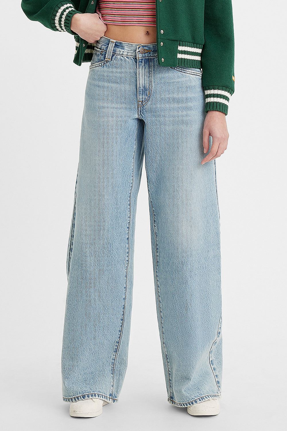 94 Baggy Wide Leg Jeans Light Touch