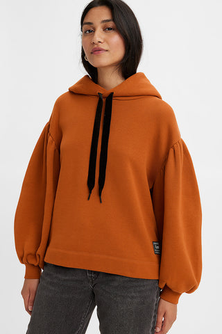 Akane Rusched Hoodie Ginger Bread