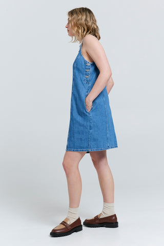 Aly Denim Jumper Dress Cause and Effect Medium Wash