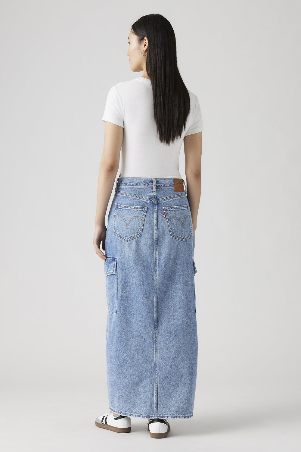 Ankle Column Cargo Skirt Maximise the Moment Blue