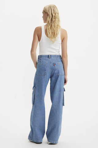 Baggy Cargo Jeans Cause and Effect Medium Wash