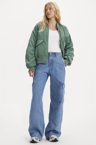 Baggy Cargo Jeans Cause and Effect Medium Wash