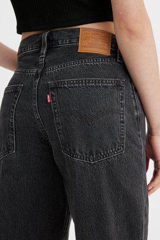 Baggy Dad Jeans Black Stonewash