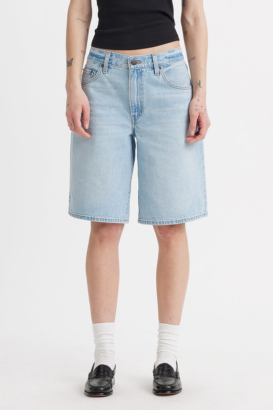 Baggy Dad Jorts Pick Sides Short Blue