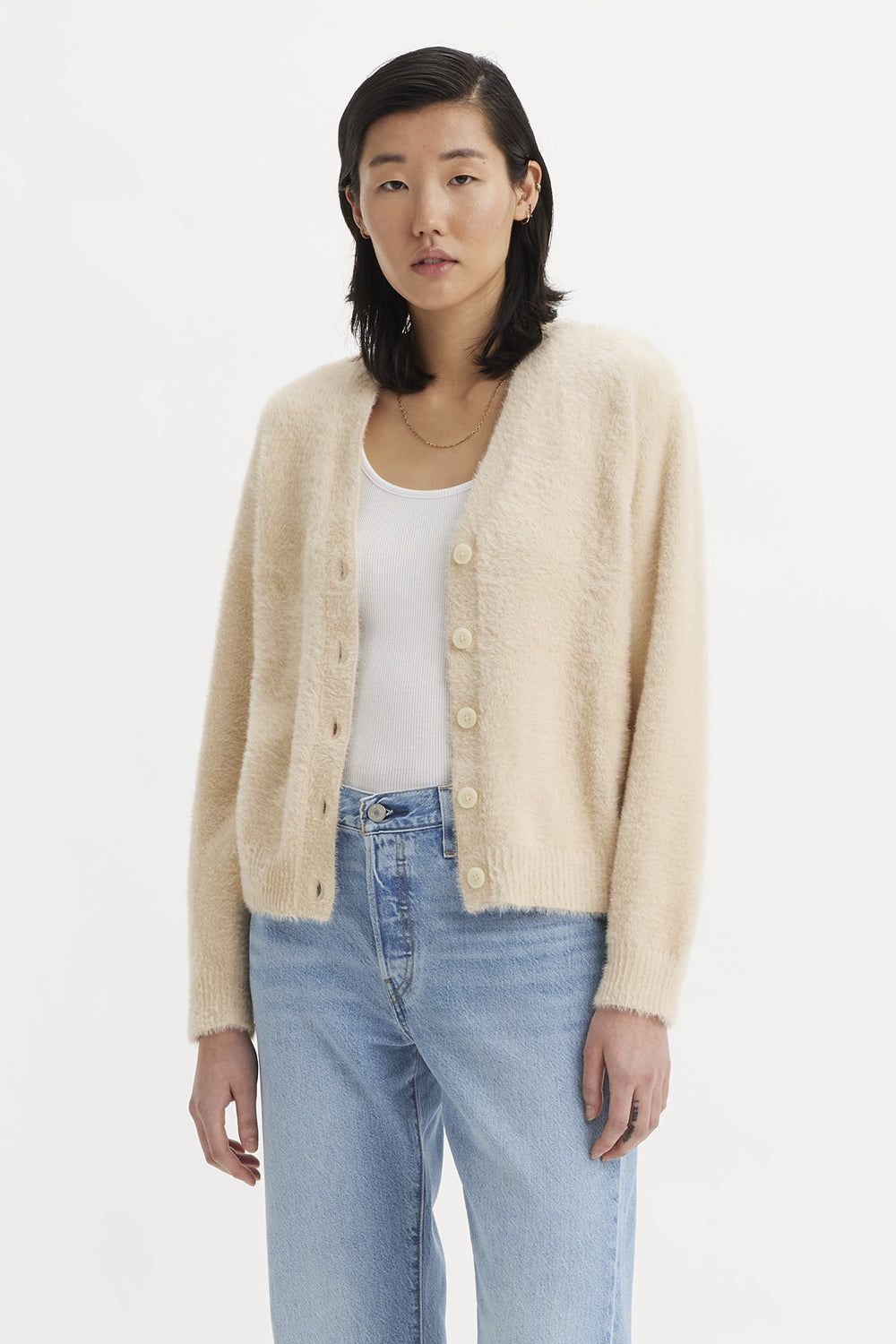 Betty Cardigan Sweater Safari Beige