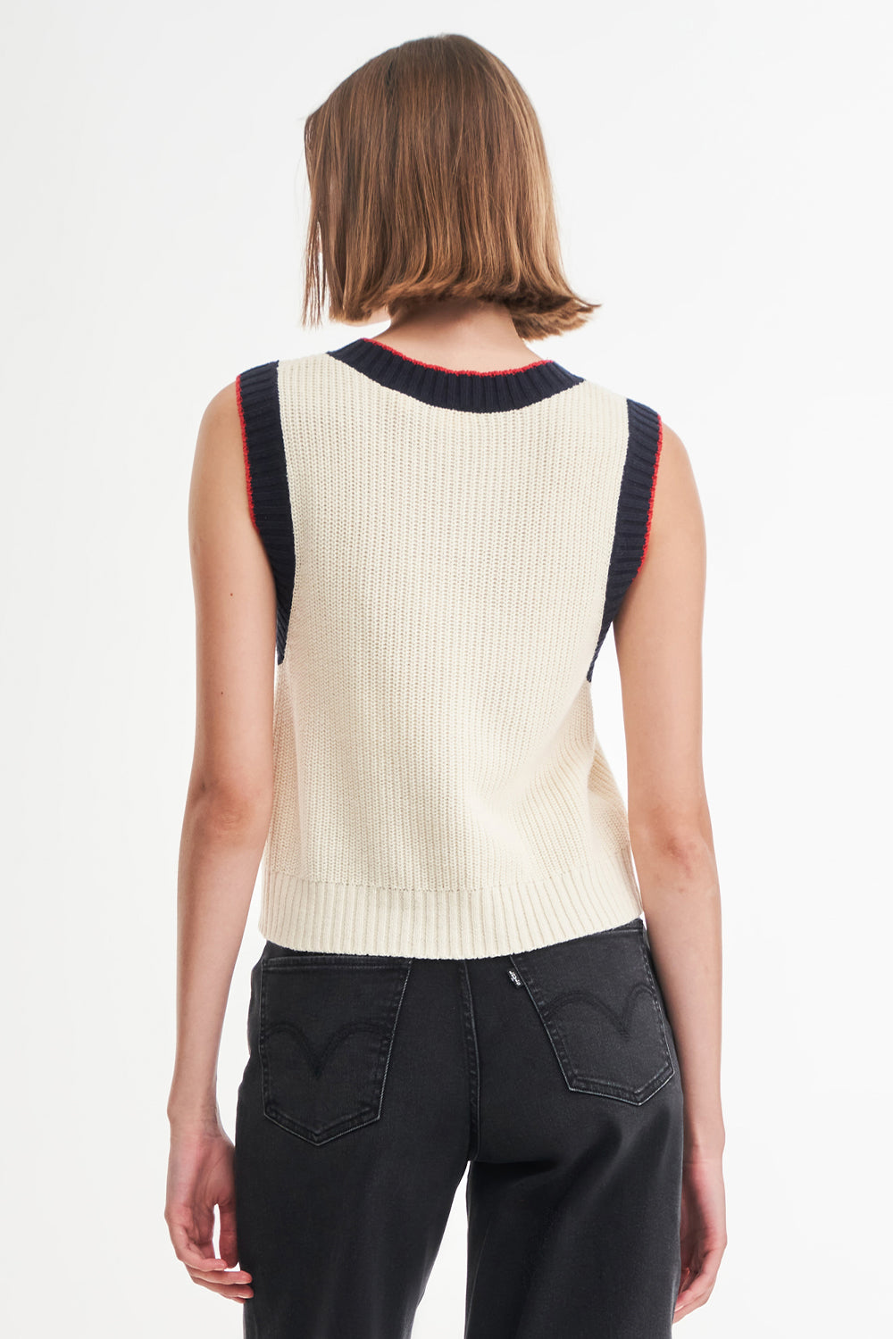 Brynn Sweater Vest Sunny Cream Beige