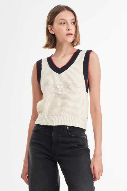 Brynn Sweater Vest Sunny Cream Beige