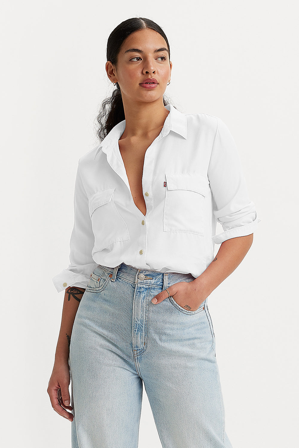 Doreen Utility Shirt Bright White