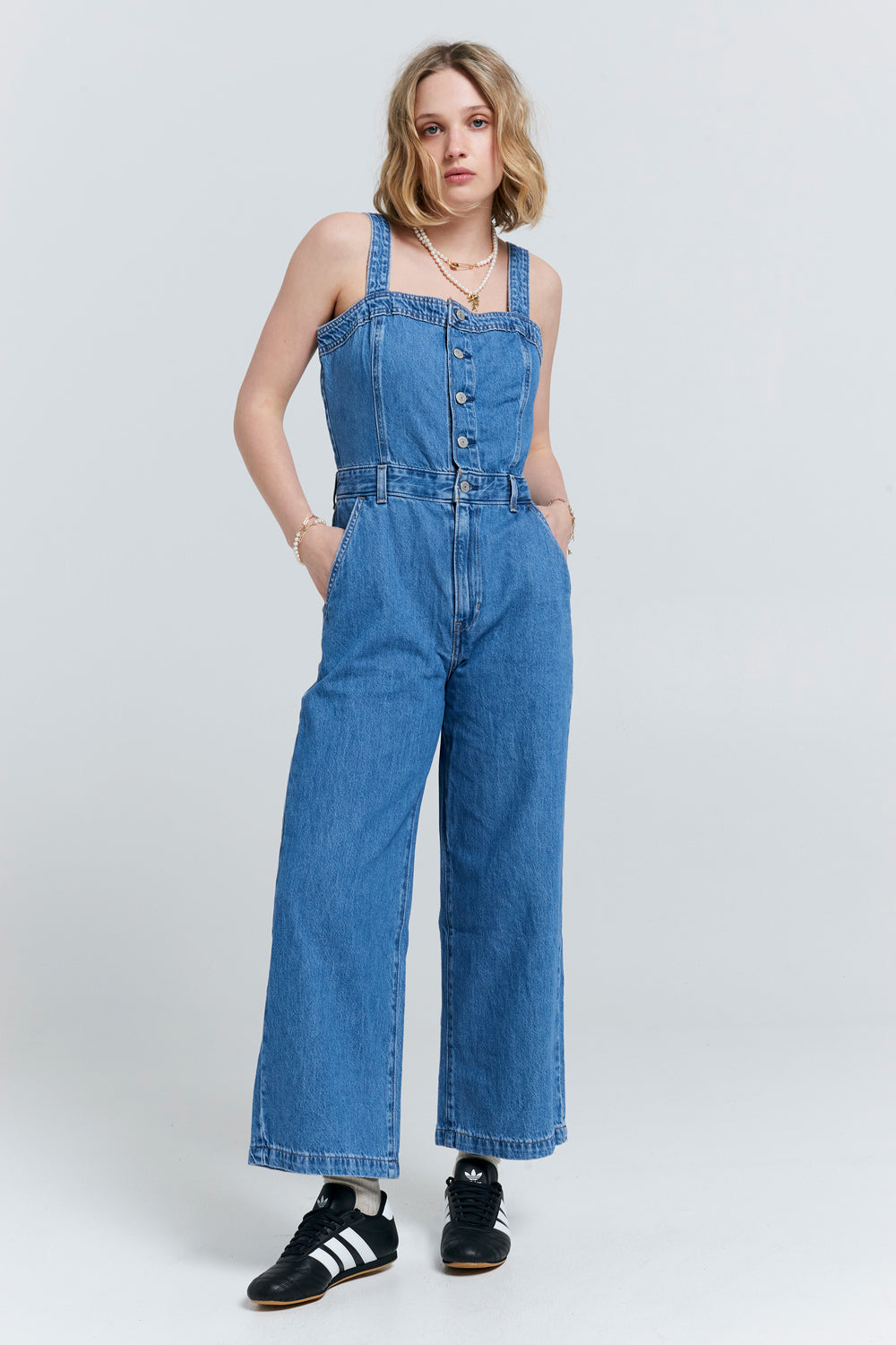 Drea Jumpsuit Cause and Effect Blue