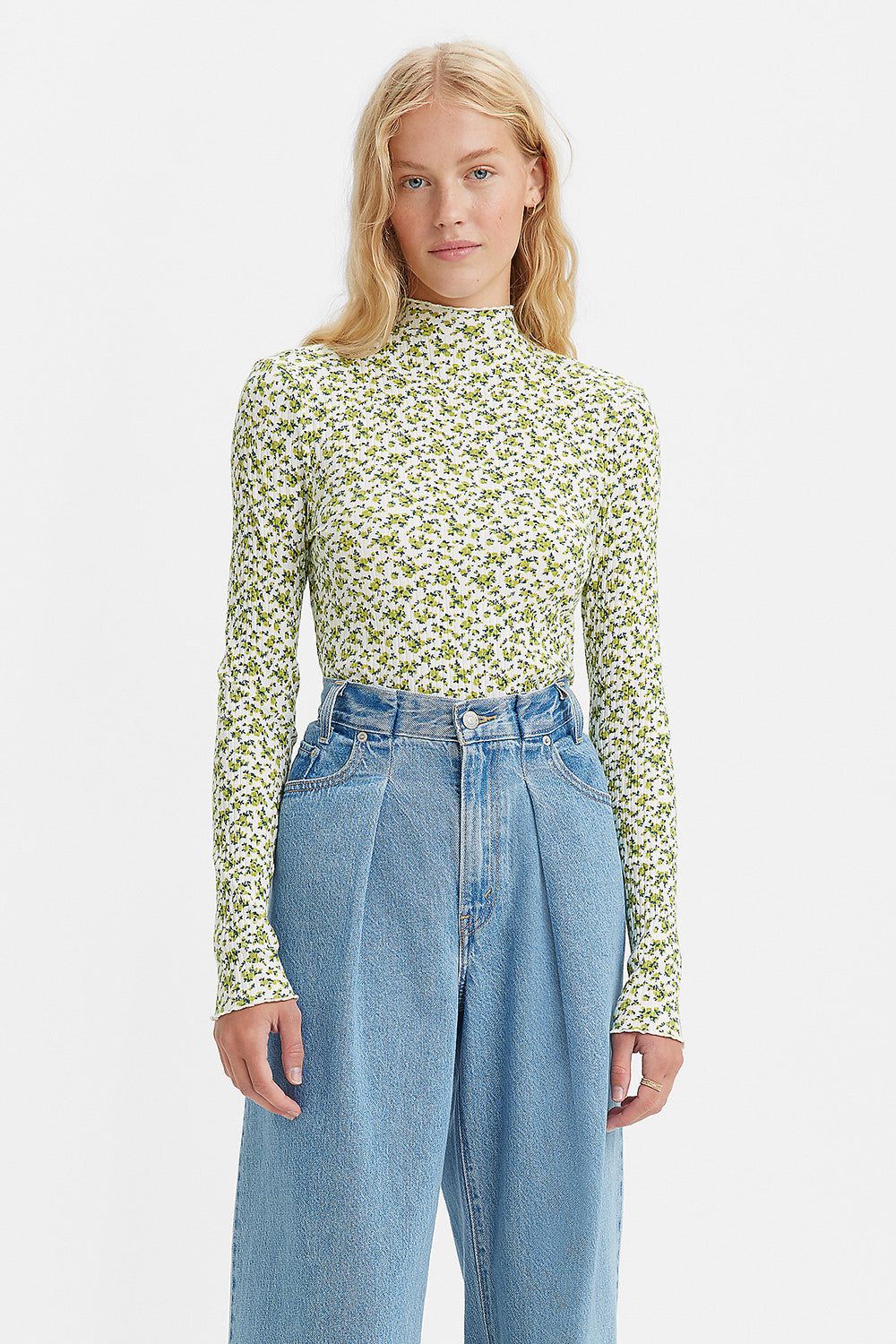 Levi's Flora Mockneck Elodie Floral Moss