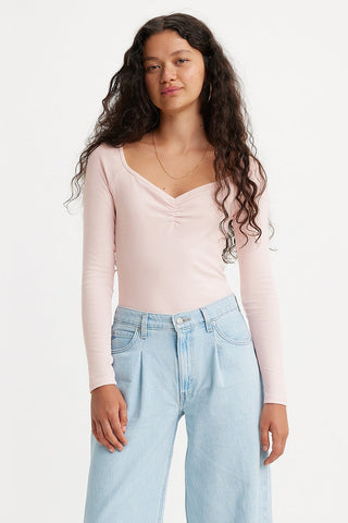 Heavenly Long-Sleeve Top Mauve Chalk