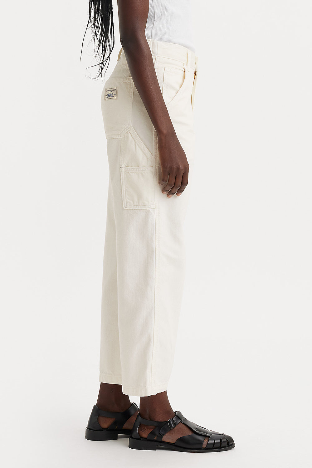 Lightweight Baggy Carpenter Jeans Serenity Now White