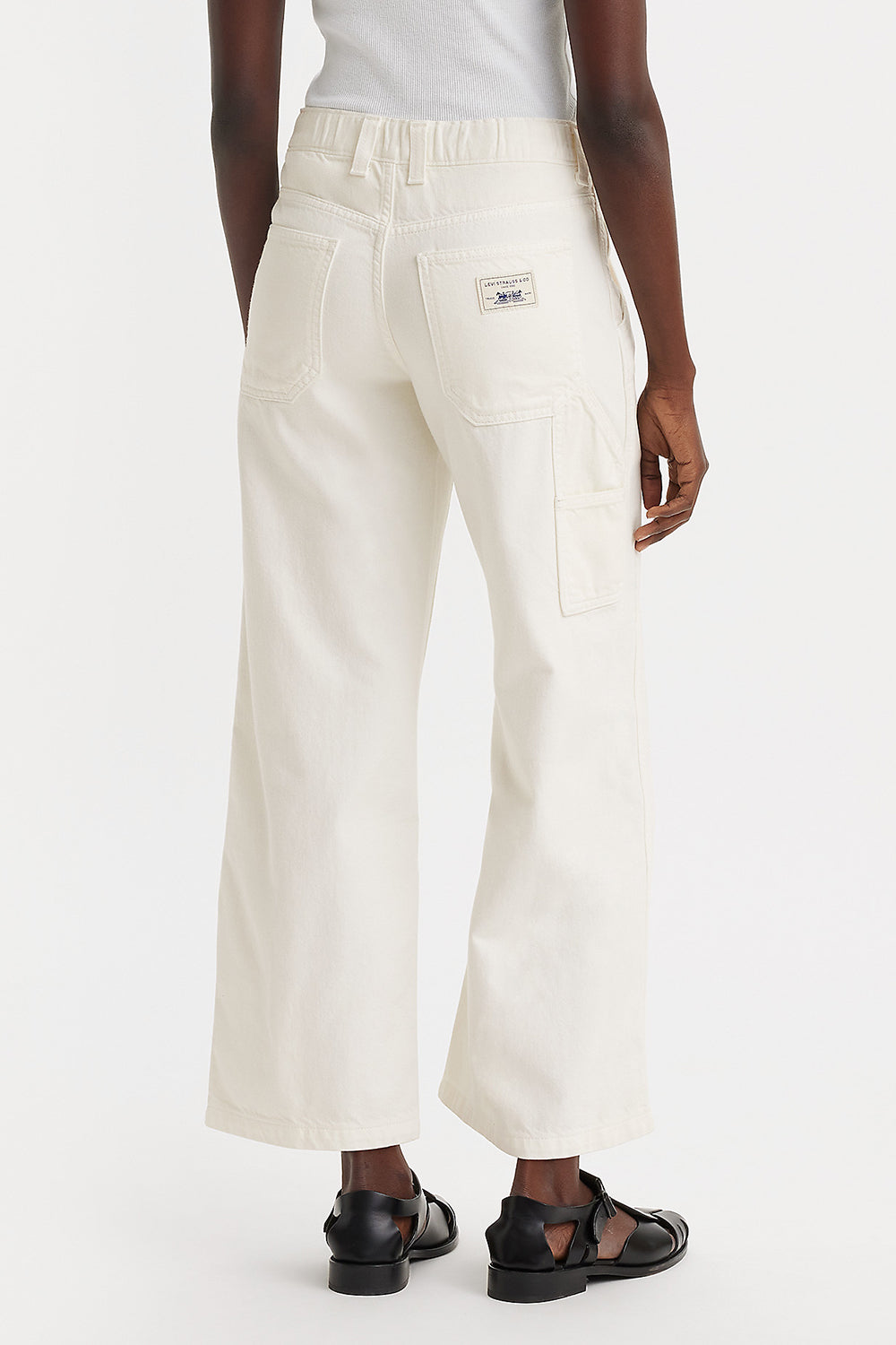 Lightweight Baggy Carpenter Jeans Serenity Now White