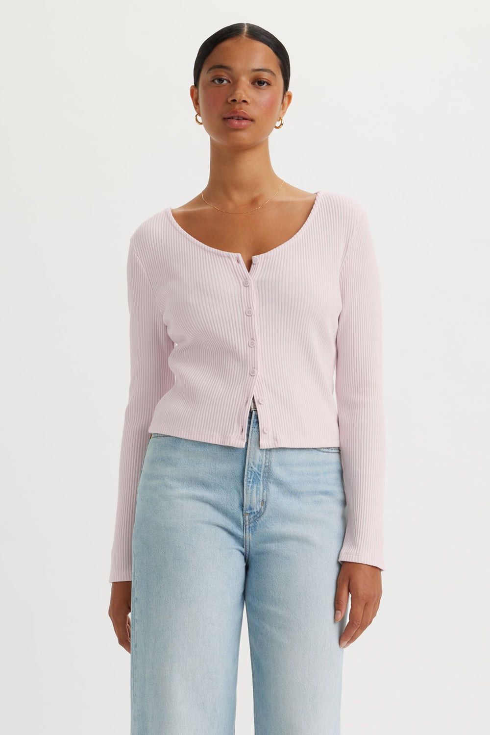 Monica Long-Sleeve T-Shirt Mauve Chalk