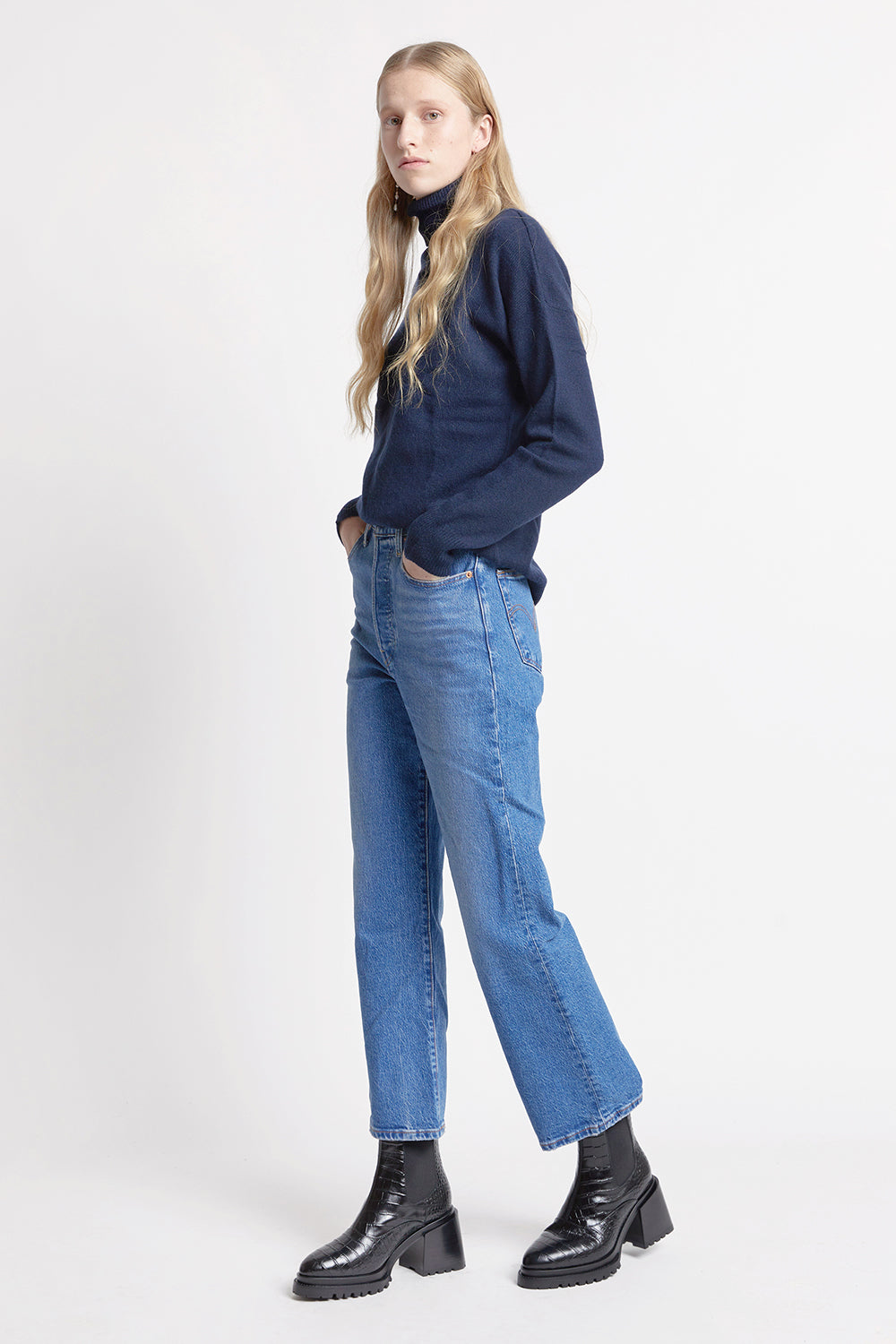 Ribcage Cropped Bootcut Jeans Jazz Icon