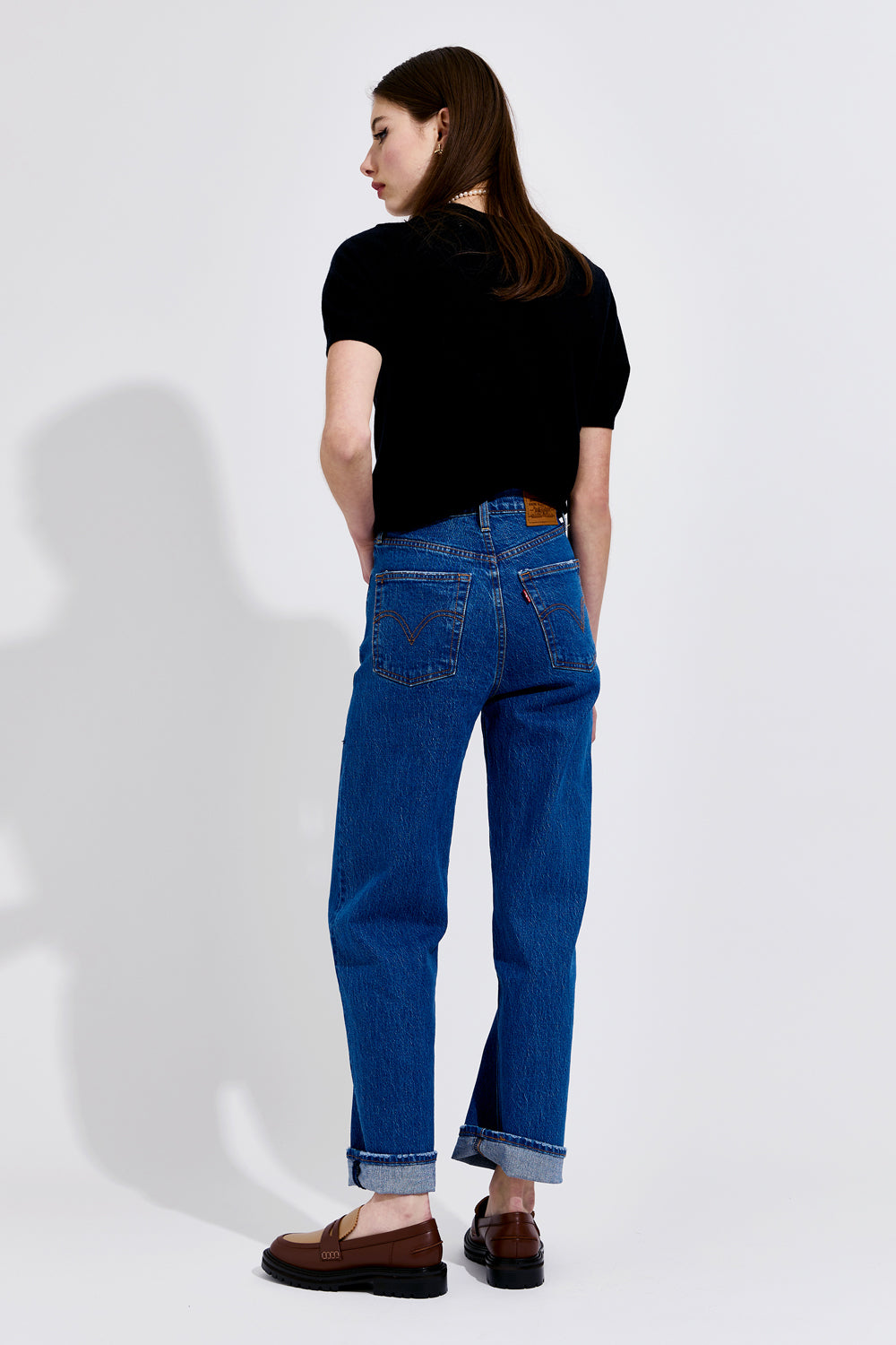 Ribcage Straight Ankle Jeans Jazz Pop