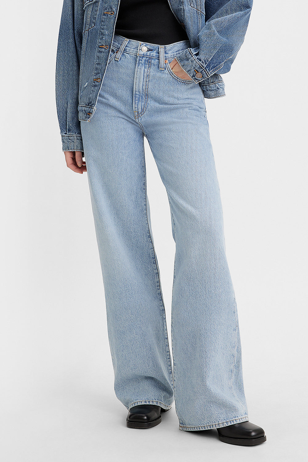 Ribcage Wide Leg Jeans Far and Wide Light Wash